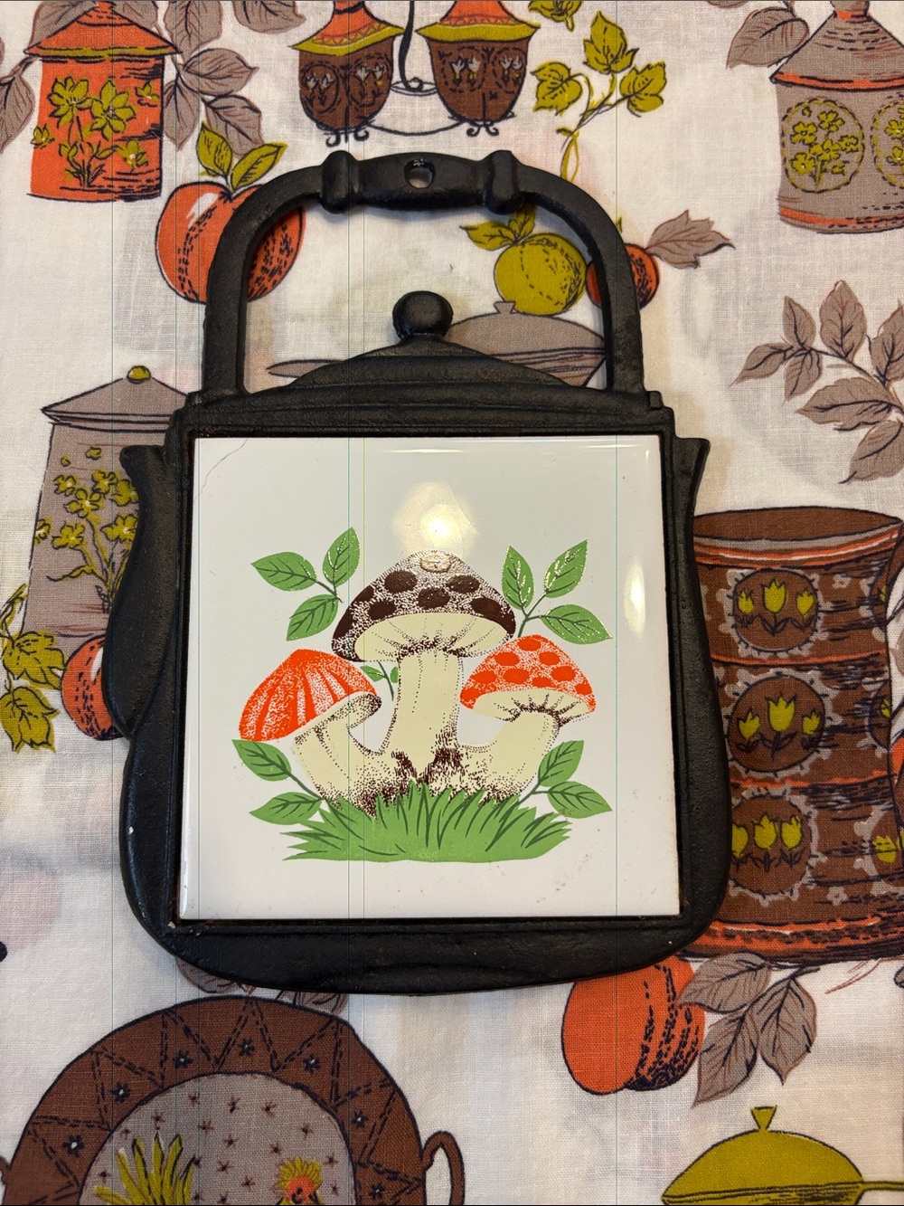 Vintage Mushroom Trivet Taiwan
